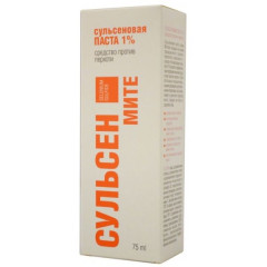 Сульсен мите паста сульсеновая 1% 75 мл
