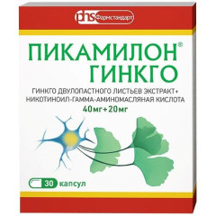 Пикамилон Гинкго капсулы 40мг+20мг N30