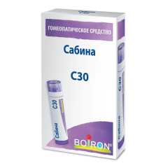 Сабина С30 Гомеопатический монокомпонентный препарат гранулы гомеопатические 4г Буарон