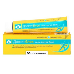 Долгитблок гель для наружного применения 5% + 3% 150г