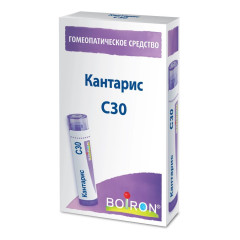 Кантарис С30 Гомеопатический монокомпонентный препарат гранулы гомеопатические 4г Буарон