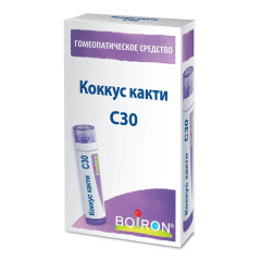 Коккус Какти С30 Гомеопатический монокомпонентный препарат гранулы гомеопатические 4г Буарон
