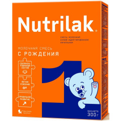 Нутрилак 1 смесь молочная сухая адаптированная начальная 0+ 300г