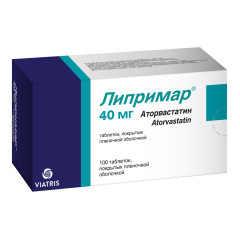 Липримар таблетки п.п.о. 40мг N100