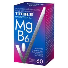 Витрум Магний В6 таблетки п.о. 1200мг N60