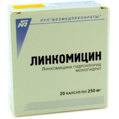 Линкомицин капсулы 250мг N20