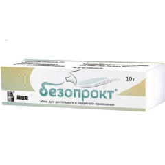 Безопрокт мазь ректальная + 3 наконечника 10г