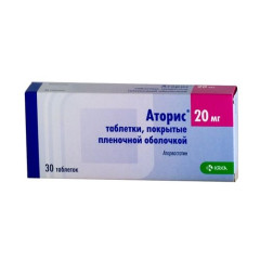 Аторис таблетки п.п.о. 20мг N30
