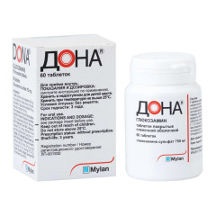 Дона таблетки п.п.о. 750мг N60