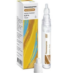 Левомицетин Реневал глазные капли  0,25% 10мл N1 фл
