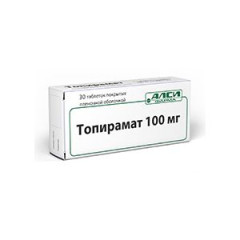 Топирамат таблетки п.п.о. 100мг N30
