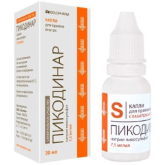 Пикодинар капли для приема внутрь 7,5мг/мл 30мл