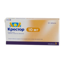 Крестор таблетки п.п.о. 10мг N28
