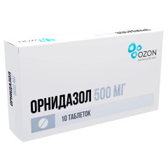 Орнидазол таблетки п.п.о. 500мг №10 Озон