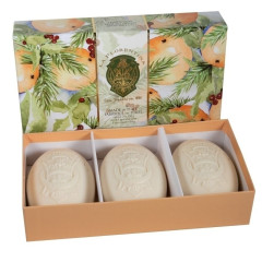 La Florentina мыло туалетное твердое Рыжая Тосканская сосна набор 150г N3