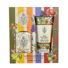 La Florentina Набор Инжир и миндаль крем для рук 75мл + мыло 106г