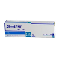 Дифферин гель для наружн применения 0,1% 30г N1 туба