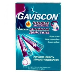 Гевискон двойное действие суспензия мятная 10мл N12 пак