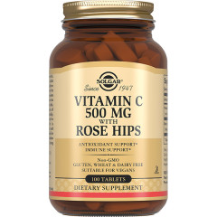 Солгар Витамин C и Шиповник таблетки 1050мг N100