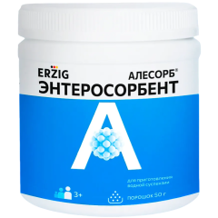 Алесорб энтеросорбент порошок с 3 лет 50г Фармацевтическая Фабрика