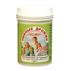 Дрожжи Пивные Эко-Мон натуральные таблетки N100