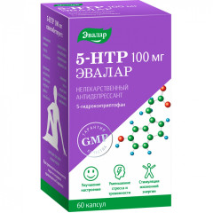 5-гидрокситриптофан (5-htp) капсулы 100мг №60 Эвалар