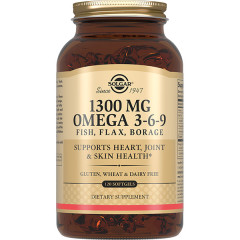 Солгар Комплекс жирных кислот 1300 Омега 3-6-9 капсулы N120