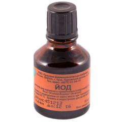 Йод раствор для наружного применения спиртовой 5% 10мл N1 фл Тульская ФФ