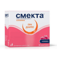 Смекта порошок для суспензии для внутреннего применения клубника 3г 3,76г N30