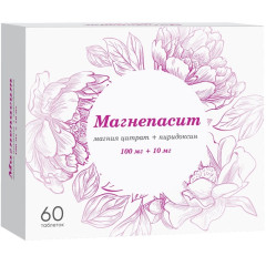 Магнепасит таблетки п.п.о 100мг+10мг №60