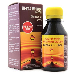 Рыбий Жир Янтарная капля флакон 100мл
