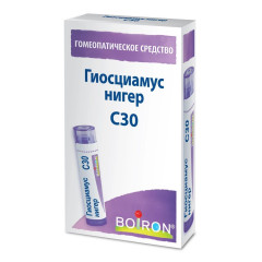 Гиосциамус Нигер С30 Гомеопатический монокомпонентный препарат гранулы гомеопатические 4г Буарон
