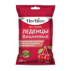 Herbion леденцы со вкусом вишни без сахара 2,5г N25