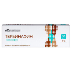 Тербинафин крем для наружного применения 1% 15г Усолье-Сибирский