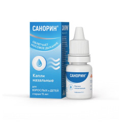 Санорин капли назальные 0,1% с морской водой 10мл N1 фл-кап