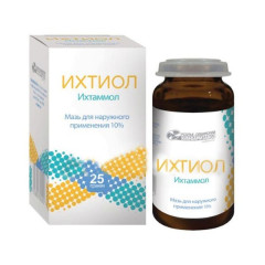Ихтиоловая мазь для наружного применения 20% 25г банка Усолье-Сибирский Хфк