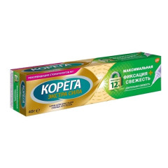 Корега крем для фиксации зубных протезов Максимальная фиксация + Свежесть 40г