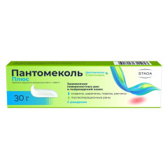 Пантомеколь Плюс крем для наружного применения 5,25 % +0,802 % 30г