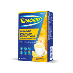Терафлю от гриппа и простуды порошок для раствора для внутреннего применения лимон 22,1 N4