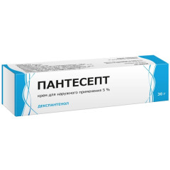 Пантесепт крем для наружного применения 5% 30г Тульская ФФ
