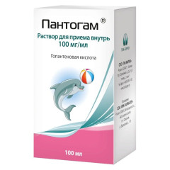 Пантогам раствор для приема внутрь 100мг/мл флакон 100мл