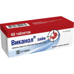 Виканол лайф таблетки п.п.о. 120мг N60