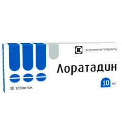 Лоратадин таблетки 10мг N30 Татхимфармпрепараты
