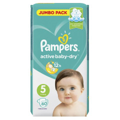 Pampers подгузники Active Baby-Dry 5 11-16 кг N60