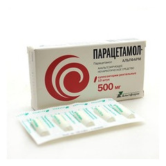 Парацетамол-Альтфарм суппозитории ректальные 500мг N10