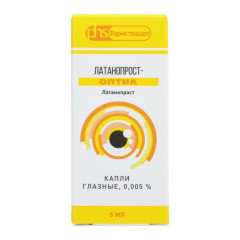 Латанопрост-Оптик капли глазные 0.005% флакон 5мл Лекко
