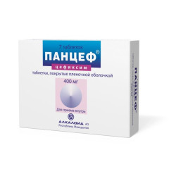 Панцеф таблетки п.п.о. 400мг N7