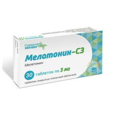 Мелатонин-CЗ таблетки п.п.о 3мг N30
