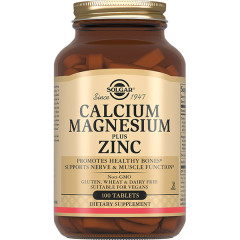 Солгар Кальций Магний Цинк таблетки 1580мг N100