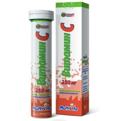 Витамин С таблетки шипучие 250мг N20